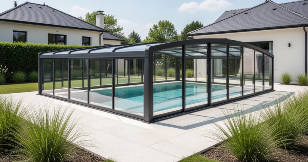 Top 4 des abris de piscine en 2026 : Azenco, Gustave Rideau, Abrideal et Abrisud comparés